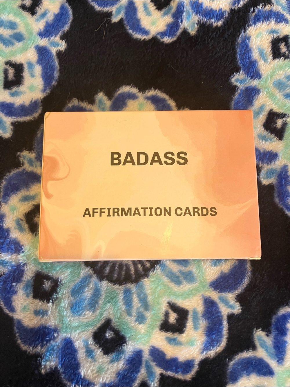 Badass Affirmation Cards - Peach Orange Set